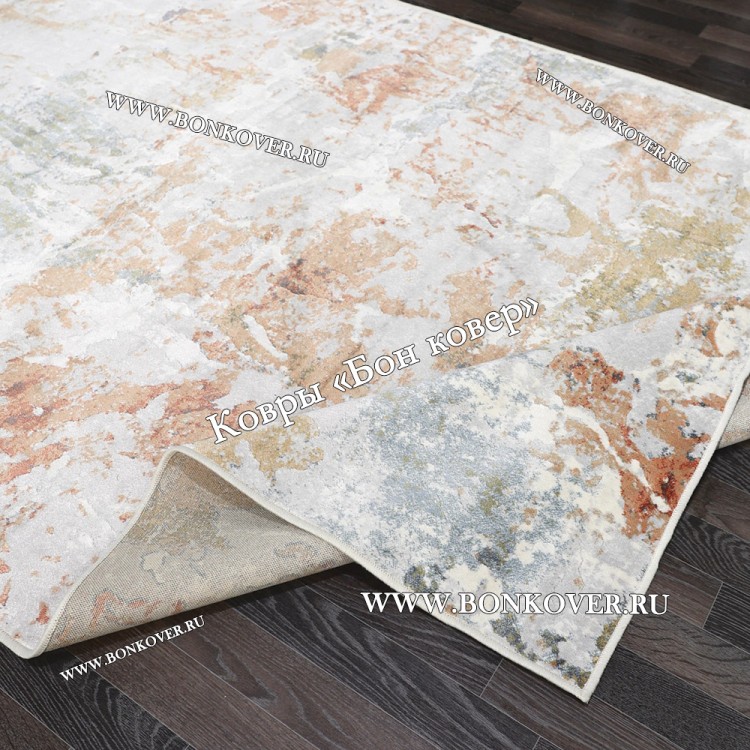 Тонкий Ковер Из Вискозы Дизайн 25 Разноцветный